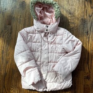 Girls Pink Puffer Jacket